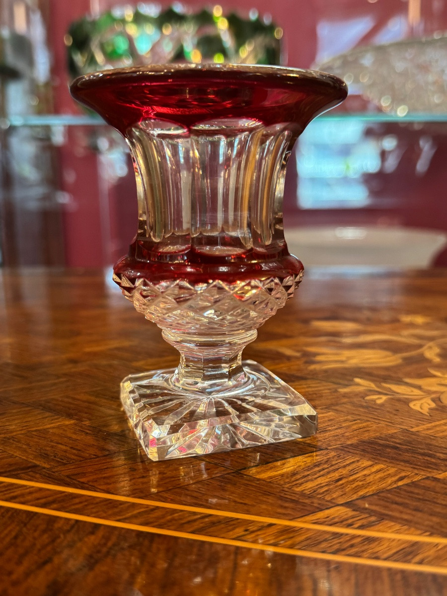 Small Medici Vase Saint Louis Red-photo-4