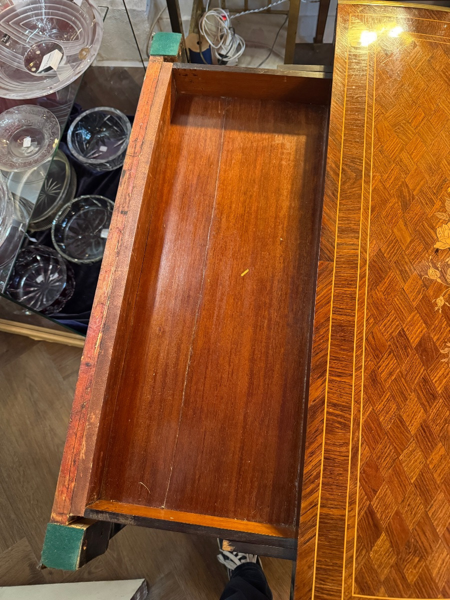Louis XV Style Marquetry Games Table-photo-6