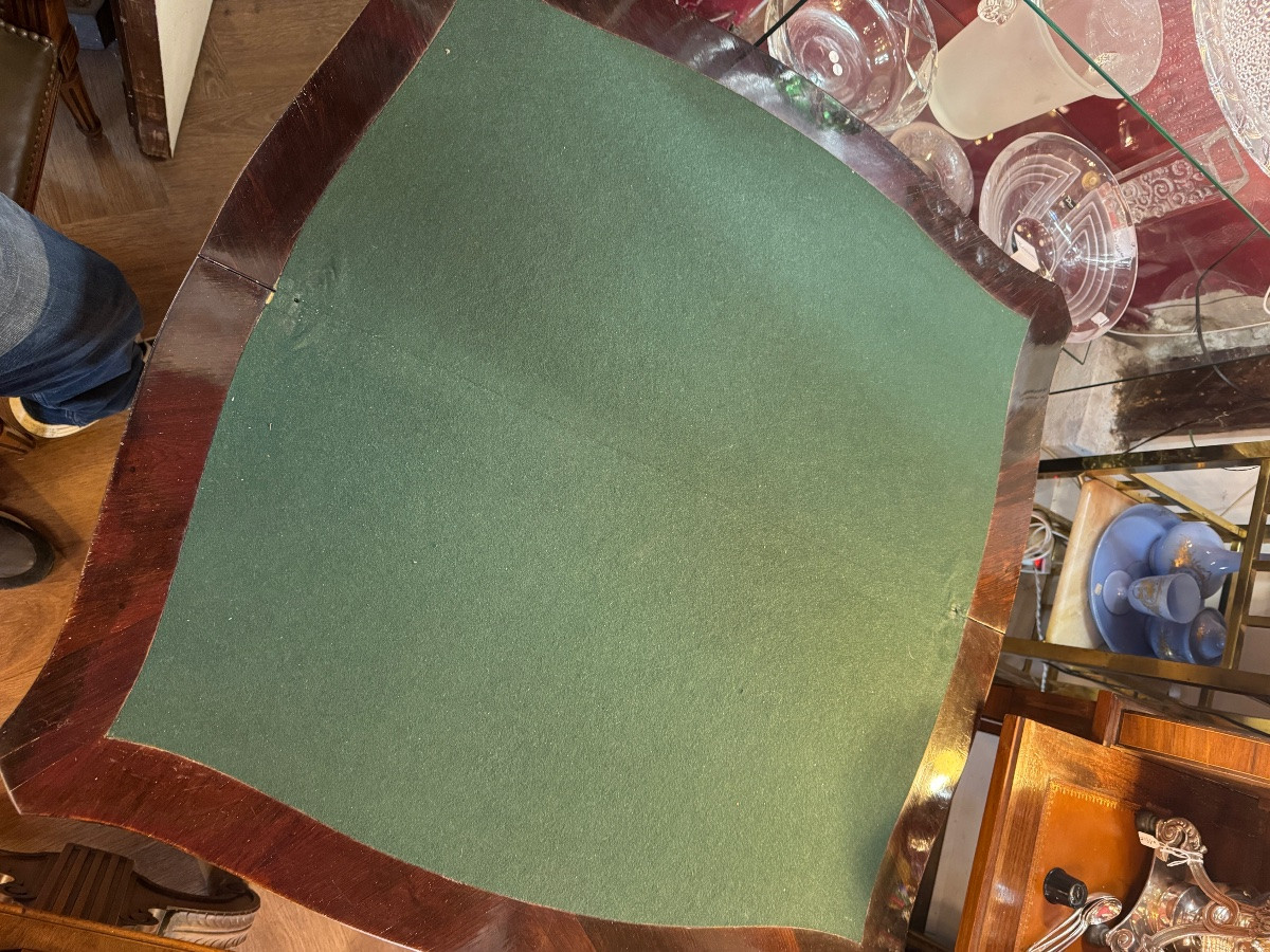 Louis XV Style Marquetry Games Table-photo-7