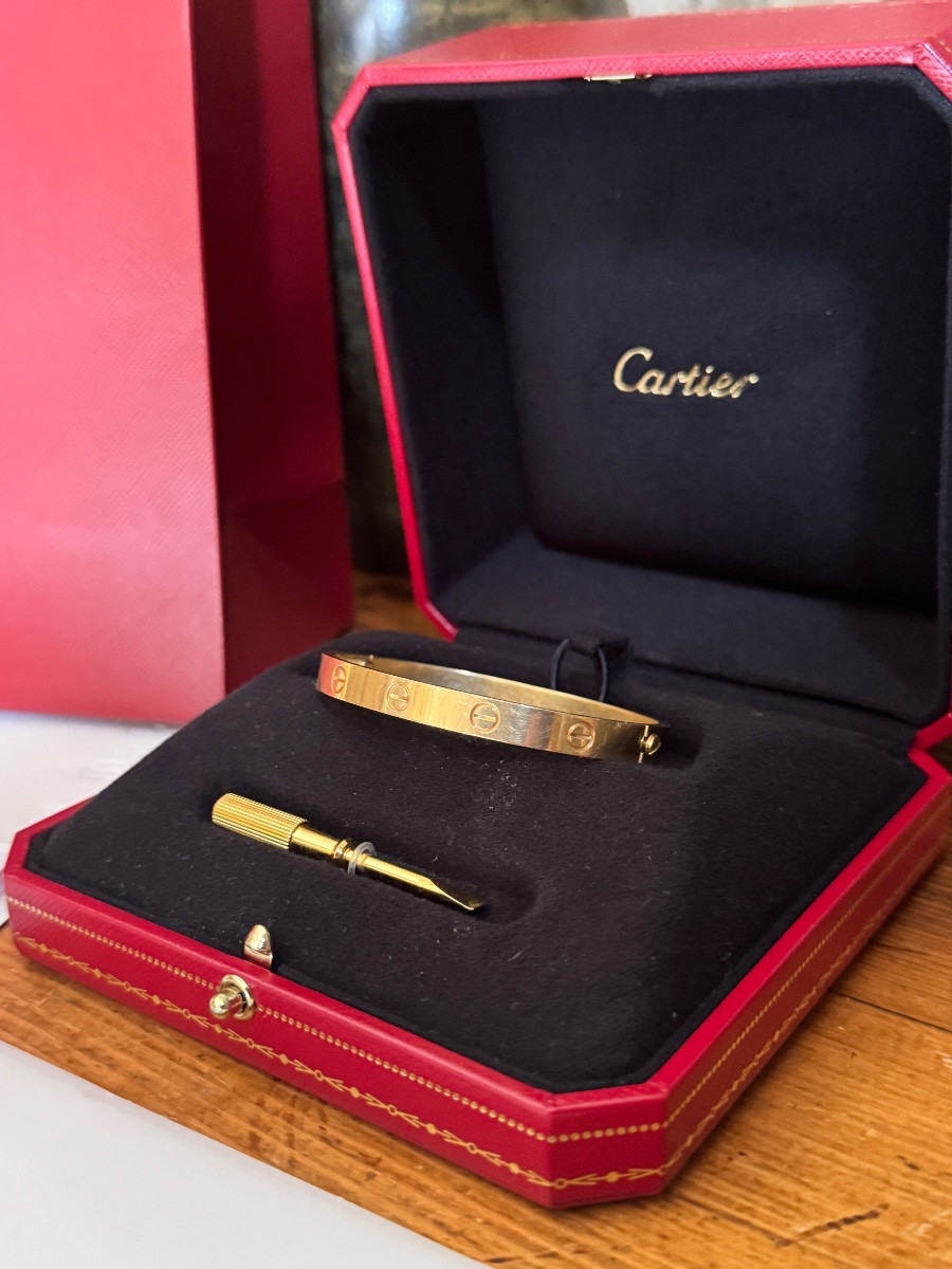 BRACELET CARTIER LOVE OR JAUNE Taille 17-photo-2
