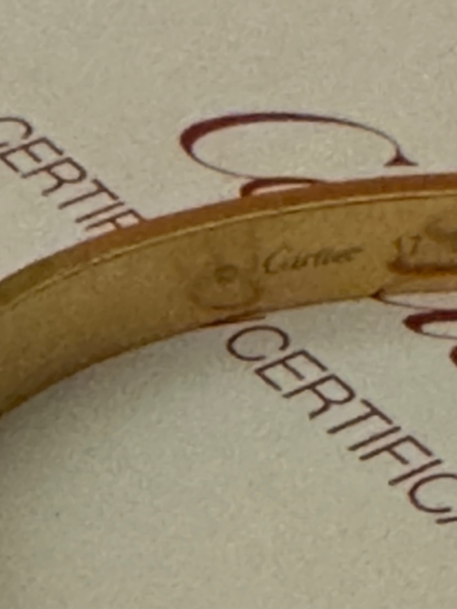 BRACELET CARTIER LOVE OR JAUNE Taille 17-photo-3