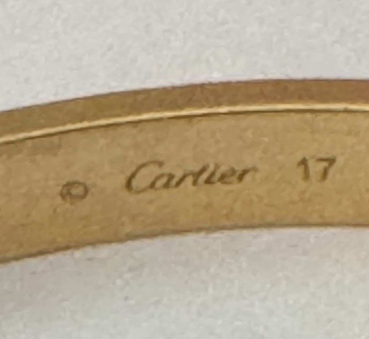 BRACELET CARTIER LOVE OR JAUNE Taille 17-photo-4