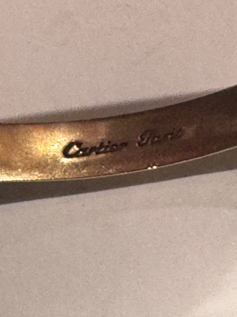 Stunning And Rare Cartier Trinity Xl Bracelet, 85 Grams, 3-tone Gold-photo-2