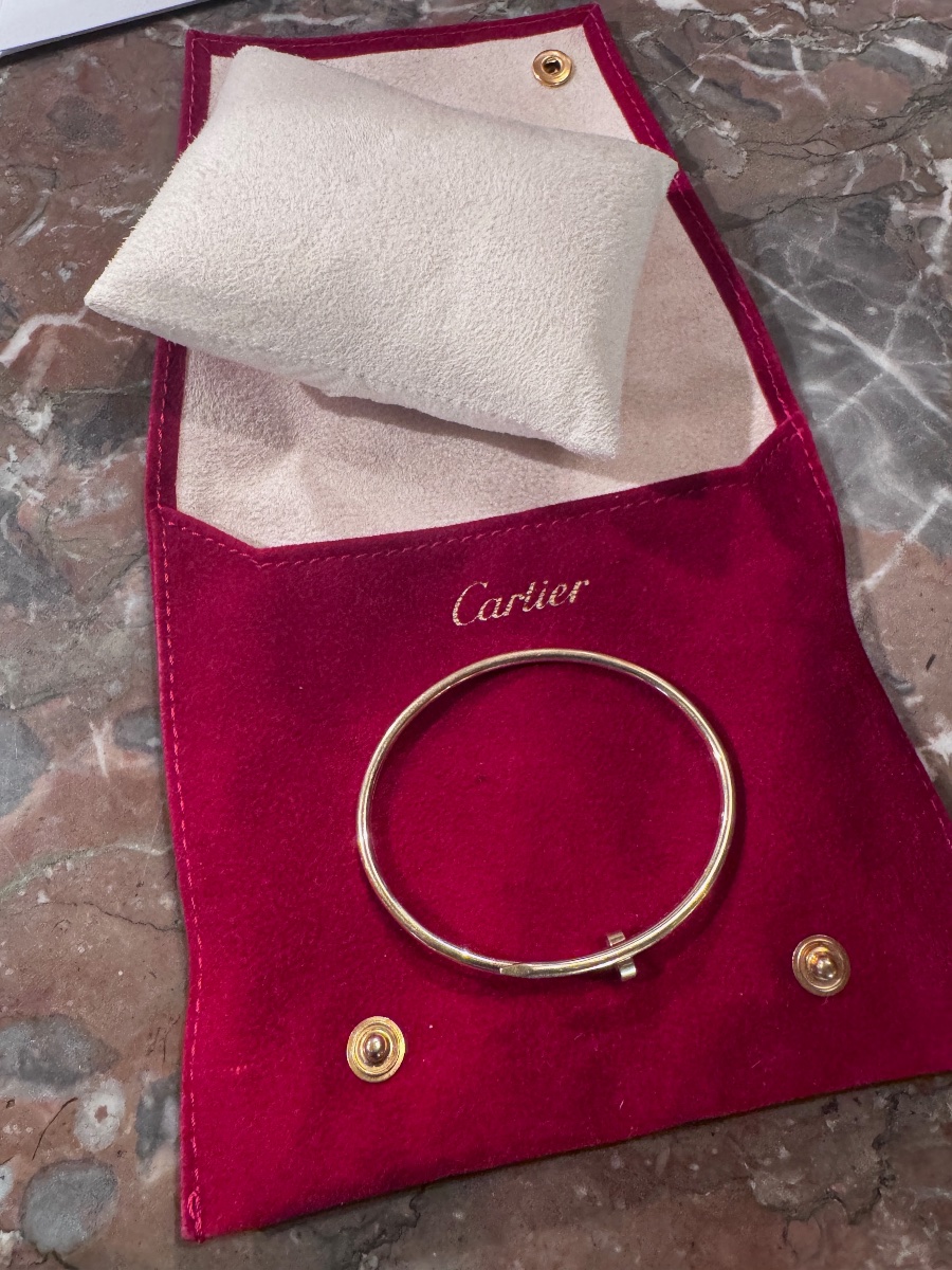 Cartier "juste Un Clou" Small Yellow Gold Bracelet-photo-2