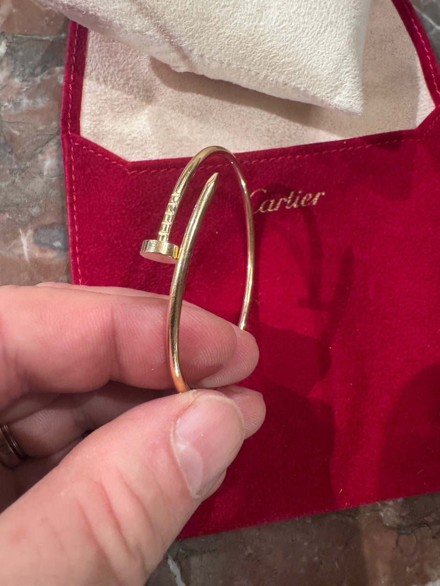 Cartier "juste Un Clou" Small Yellow Gold Bracelet-photo-4
