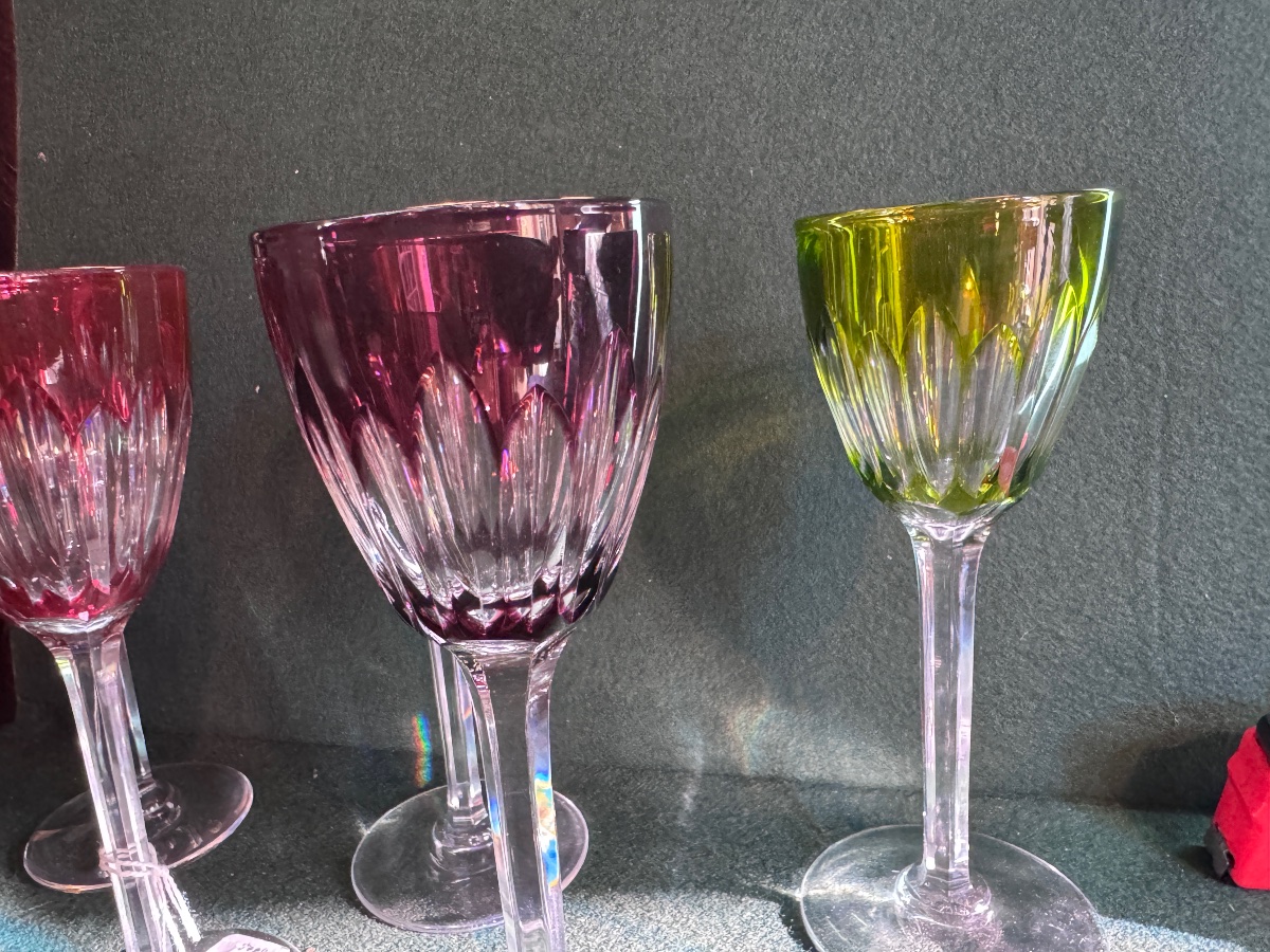 6 Baccarat Cassino Roemer Glasses, 19 Cm-photo-3