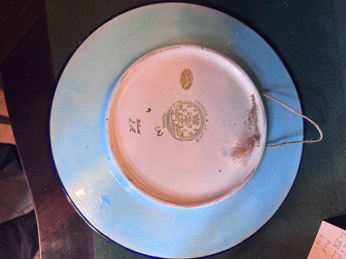 Plat Longwy faisan 31,5cm-photo-4