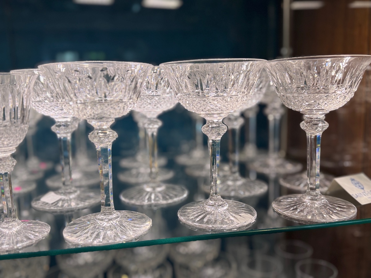 Tommy Saint Louis Champagne Glasses—15 In Stock; Price For 6; Volume Discounts Available. 