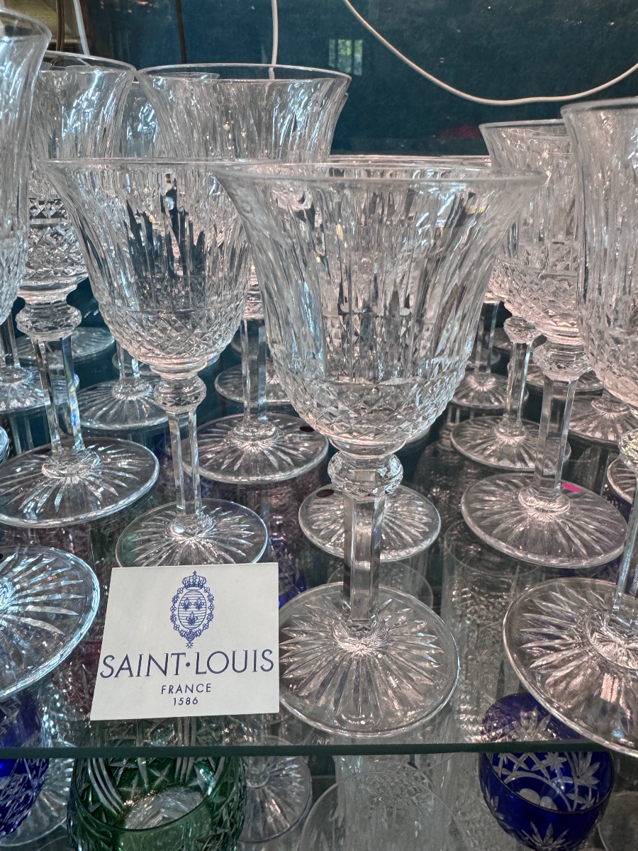 Tommy Saint Louis No. 5 Wine Glasses—30 In Stock. Price Is For 6; Volume Discount Available.-photo-2