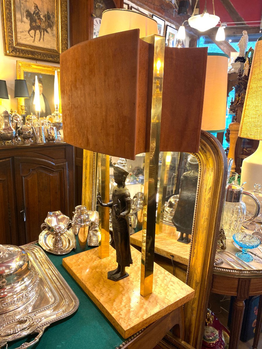 Vintage 70s Lamp Probably Roche Et Bobois.-photo-2