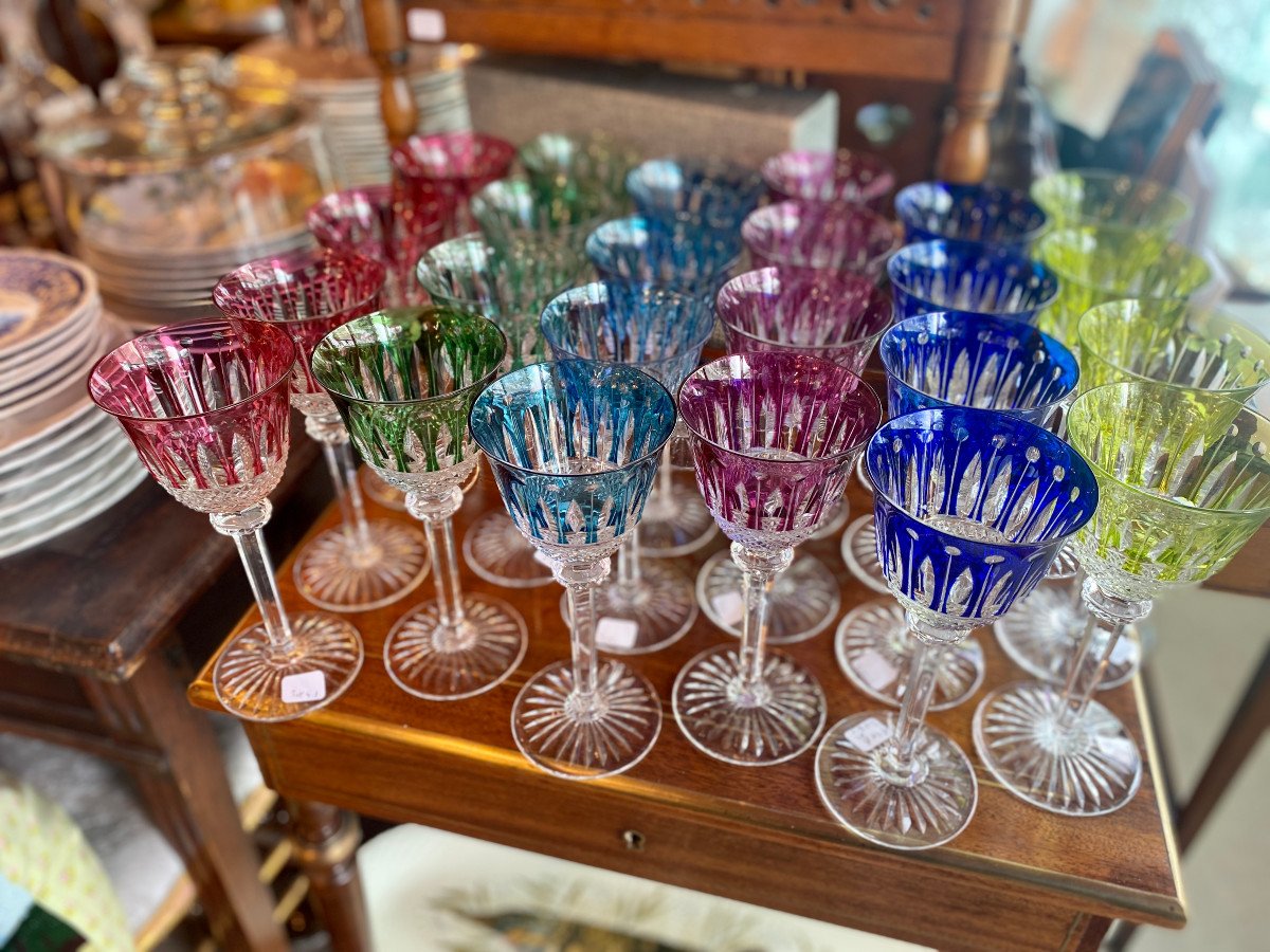 17 Saint-louis Tommy Roemer Glasses 19,8cm-photo-5