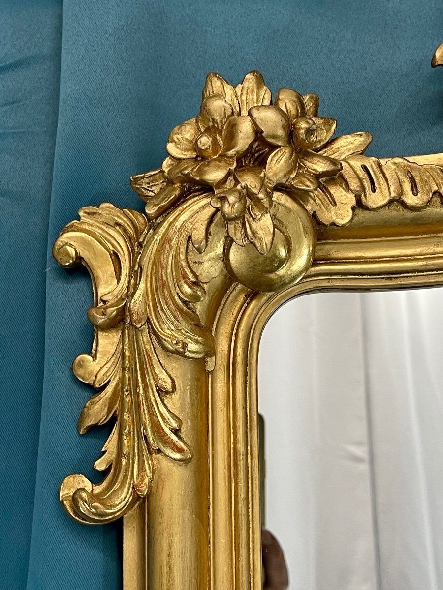 Mirror 156x88 Cm Napoleon III Louis XV Style Very Good Condition-photo-6