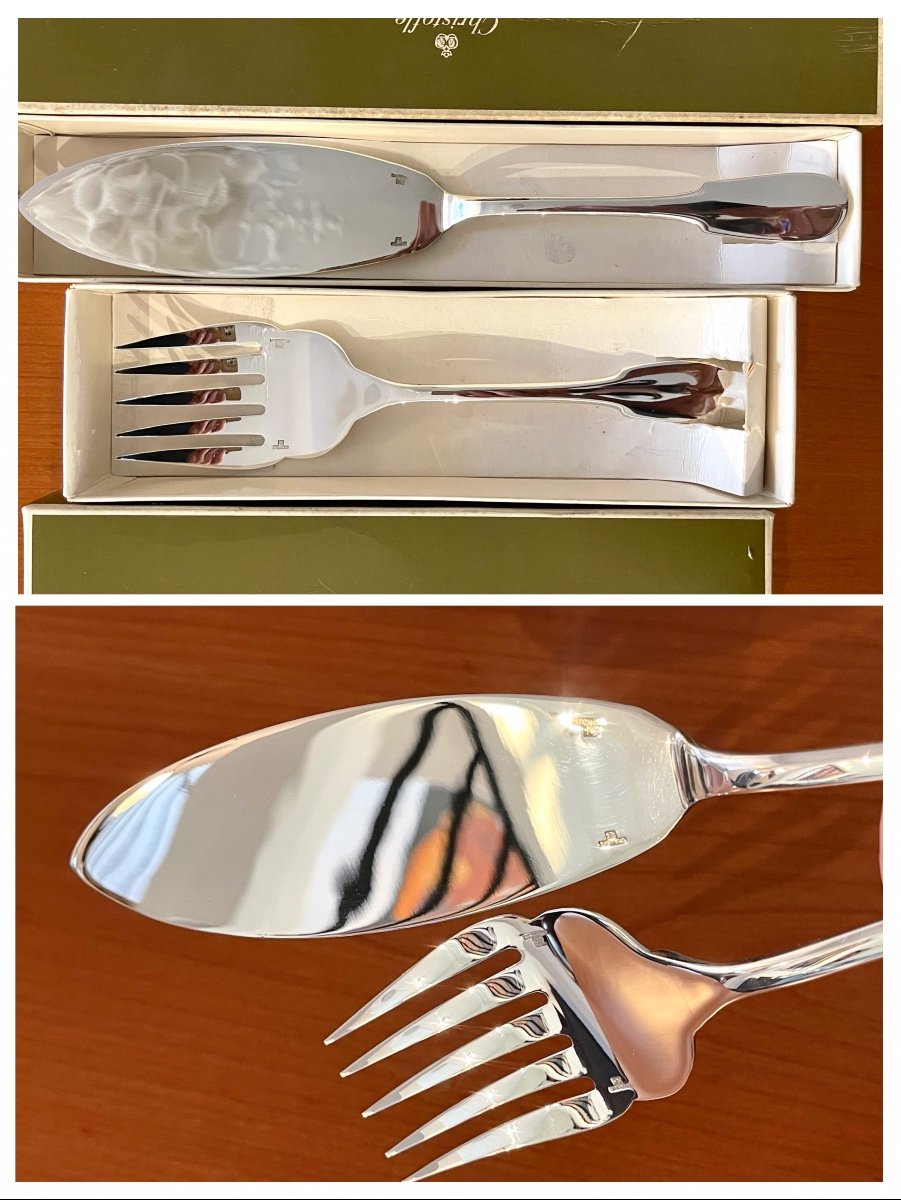 Christofle Cluny Fish Service Cutlery, New 