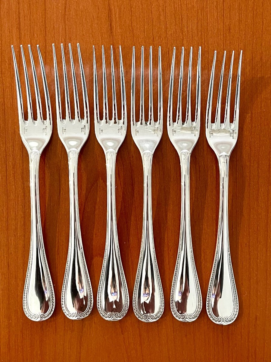 Christofle Malmaison 24 Piece Cutlery Set For 6 People, Very Good Condition -photo-2