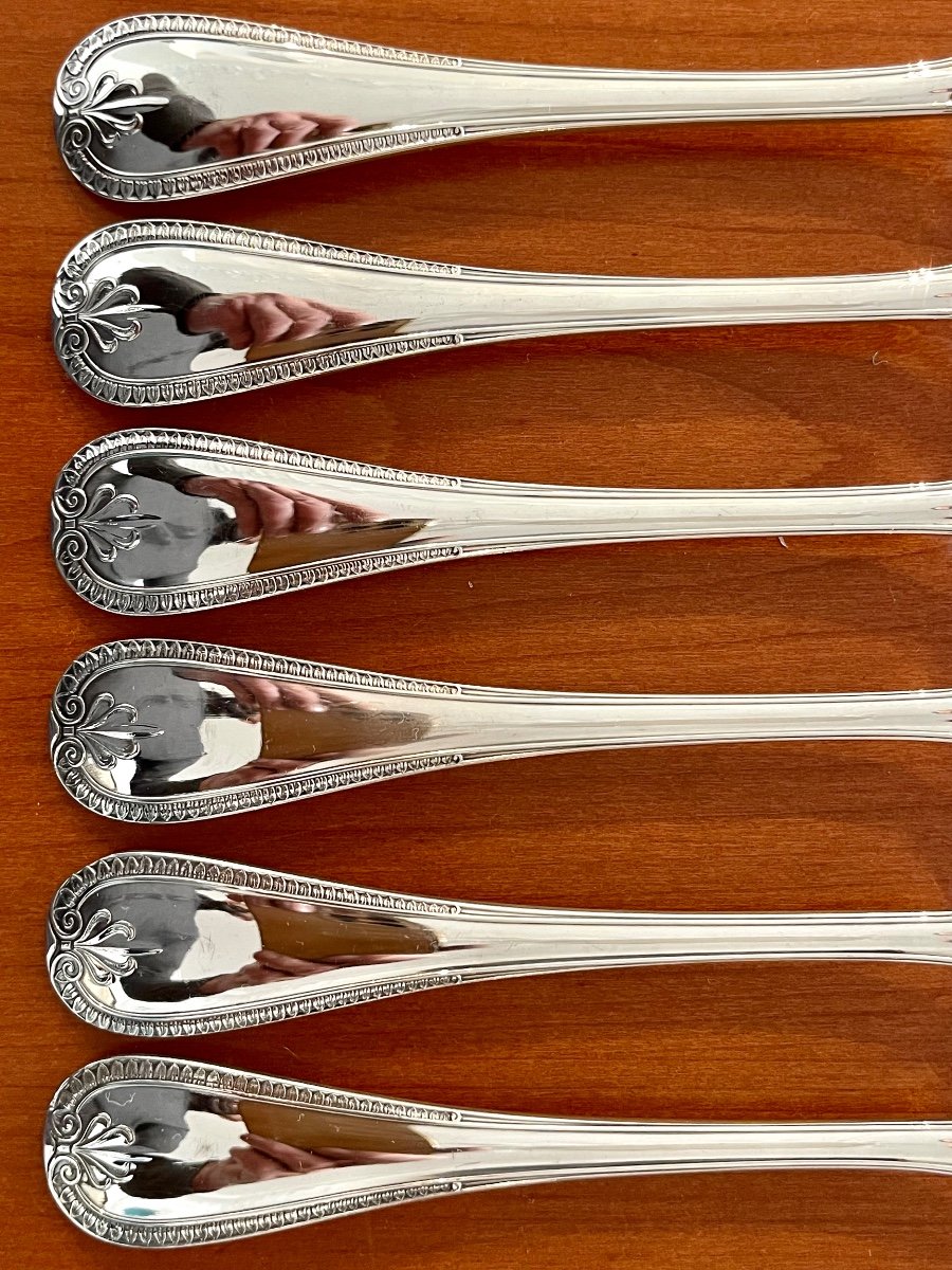 Christofle Malmaison 24 Piece Cutlery Set For 6 People, Very Good Condition -photo-6