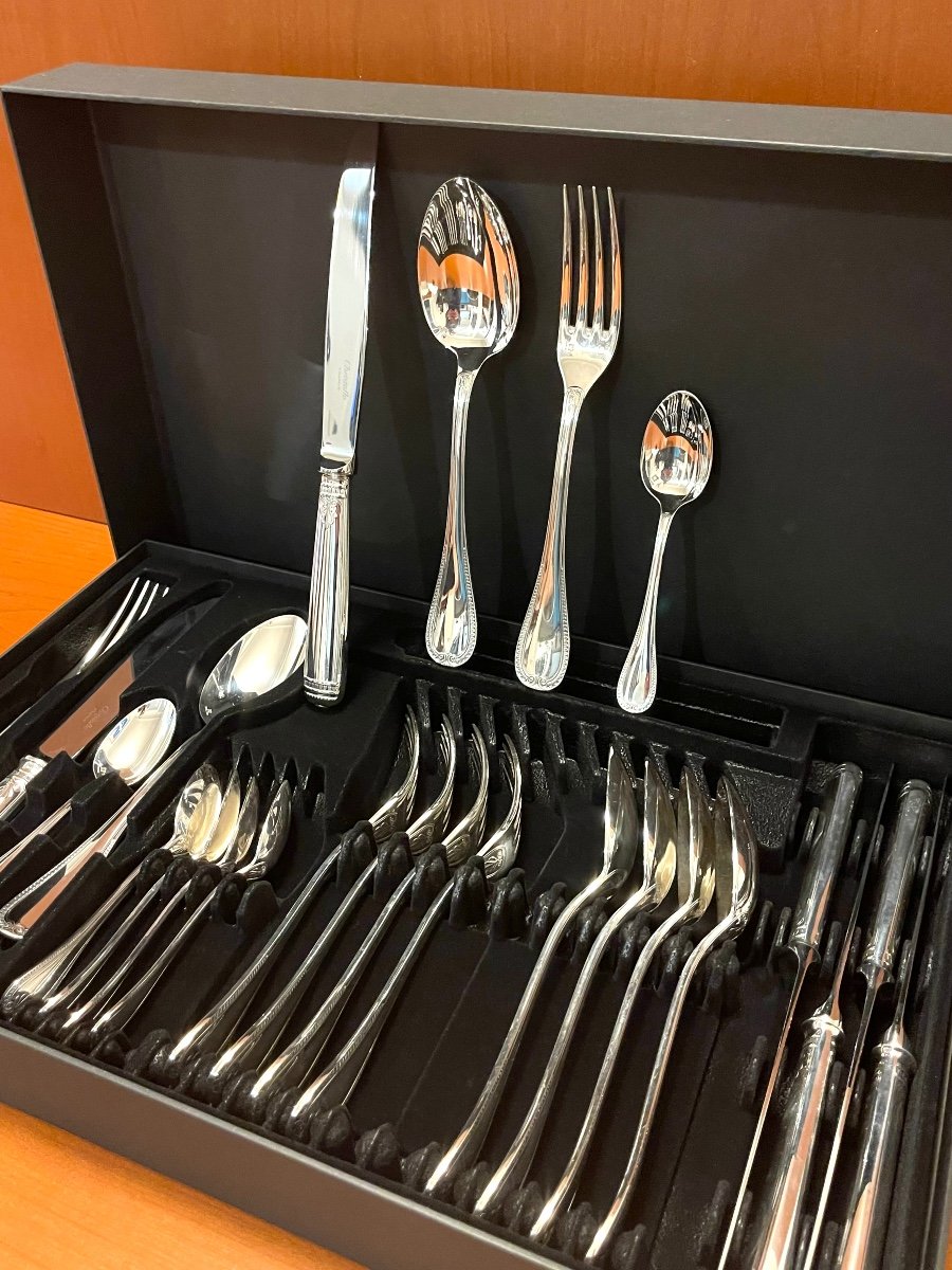 Christofle Malmaison 24 Piece Cutlery Set For 6 People, Very Good Condition 