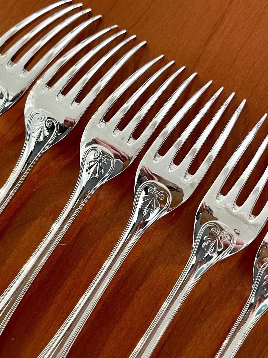 Christofle Malmaison 72 Piece Cutlery Set For 12 People, Very Good Condition -photo-7