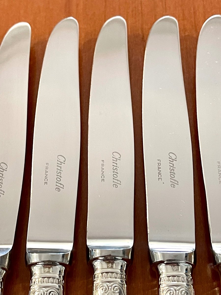Christofle Malmaison 40 Piece Cutlery Set For 8 People Very Good Condition -photo-5