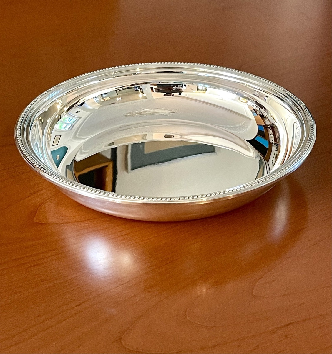 Christofle Perles ,plat creux état Neuf Diamètre 26cm -photo-2