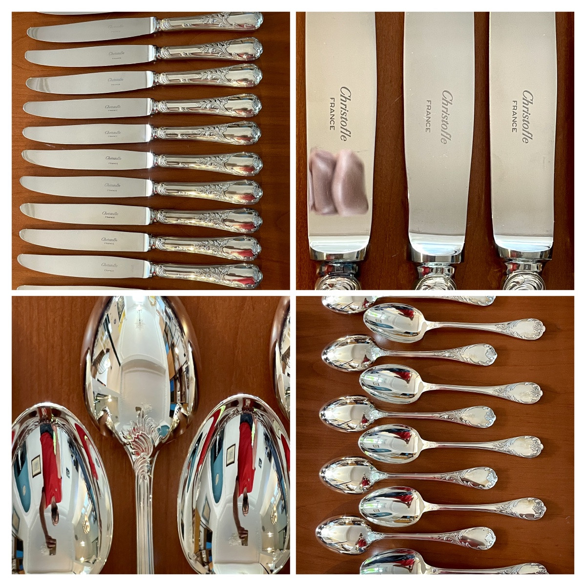 Christofle Marly, New, 99-piece Cutlery Set, Original Cases -photo-1