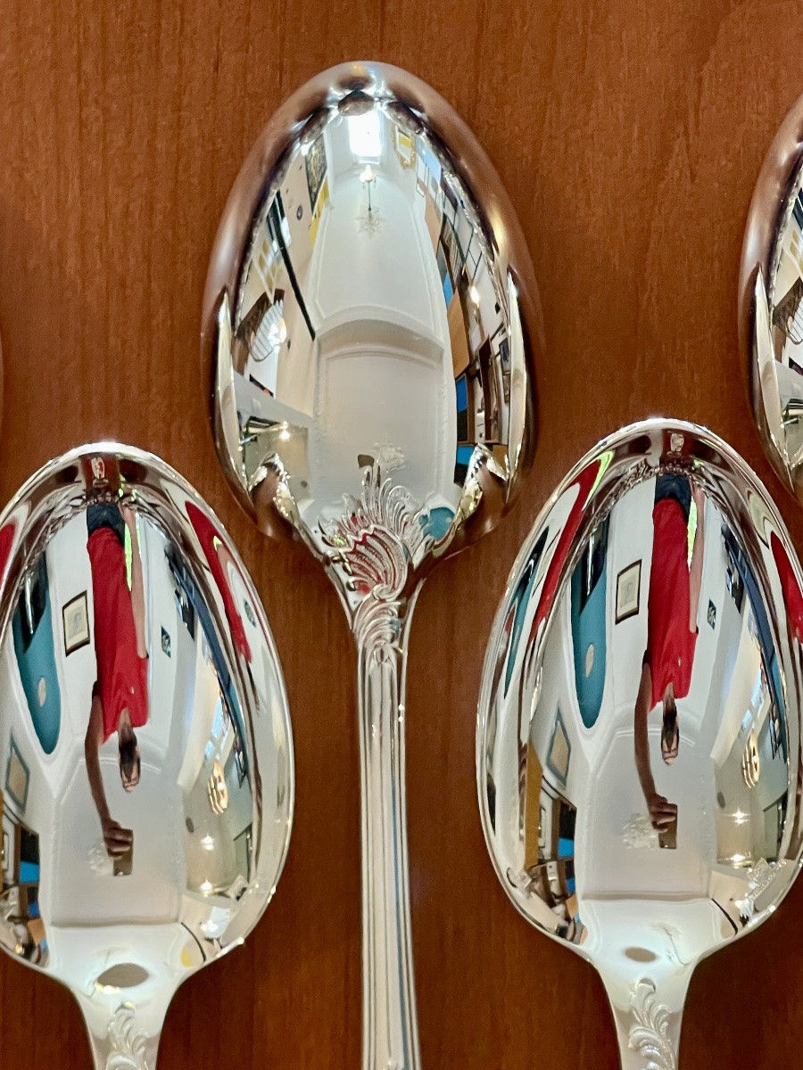 Christofle Marly, New, 99-piece Cutlery Set, Original Cases -photo-8
