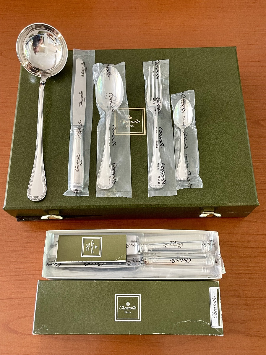 Christofle Malmaison, 49-piece Cutlery Set, New In Blister Pack -photo-2