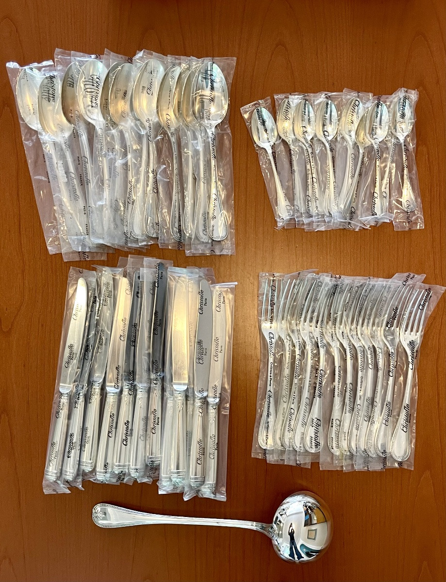 Christofle Malmaison, 49-piece Cutlery Set, New In Blister Pack -photo-4