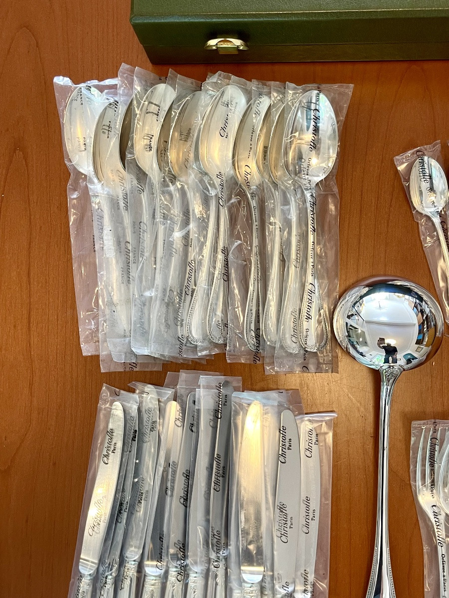 Christofle Malmaison, 49-piece Cutlery Set, New In Blister Pack -photo-2