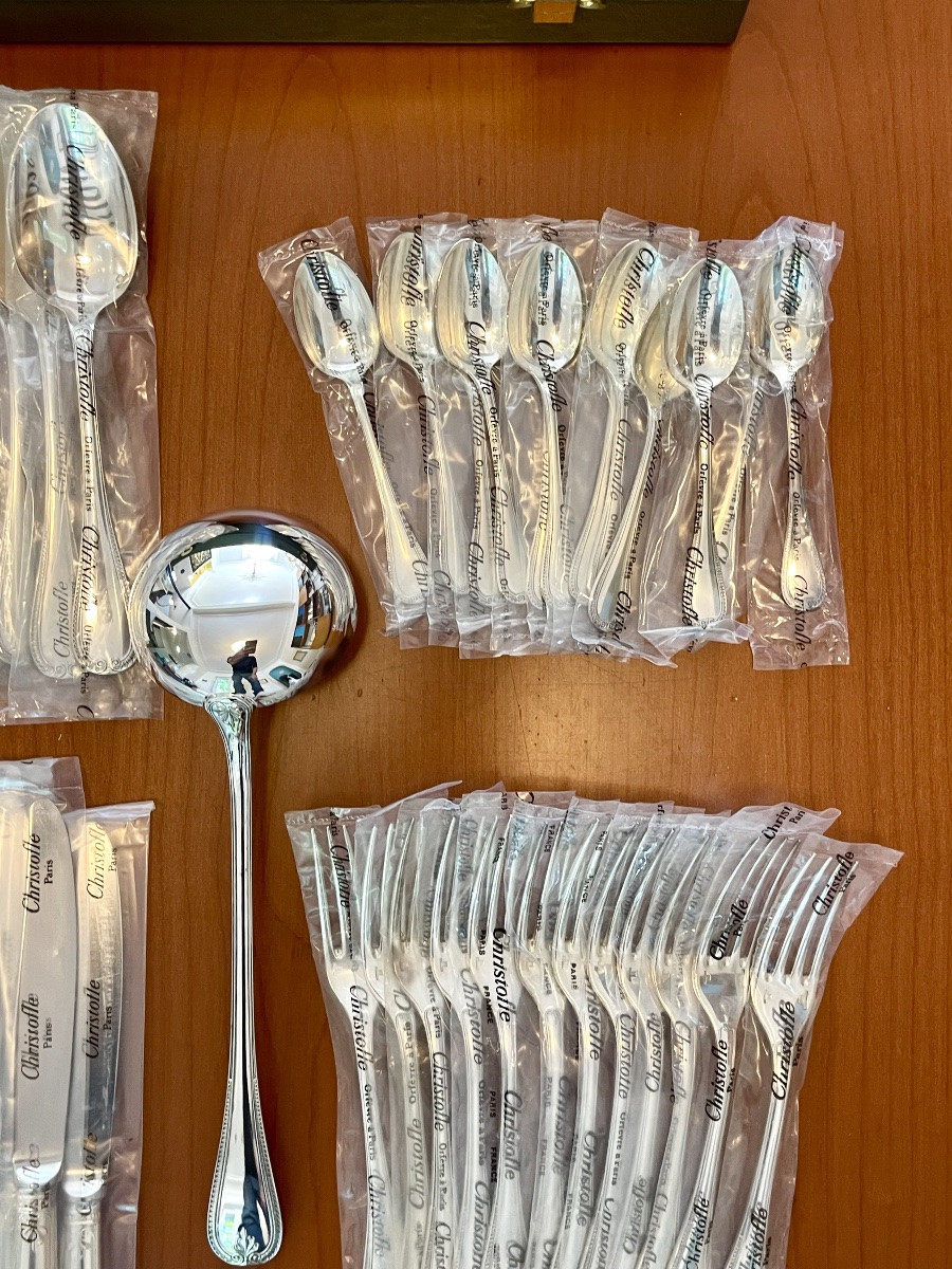 Christofle Malmaison, 49-piece Cutlery Set, New In Blister Pack -photo-3