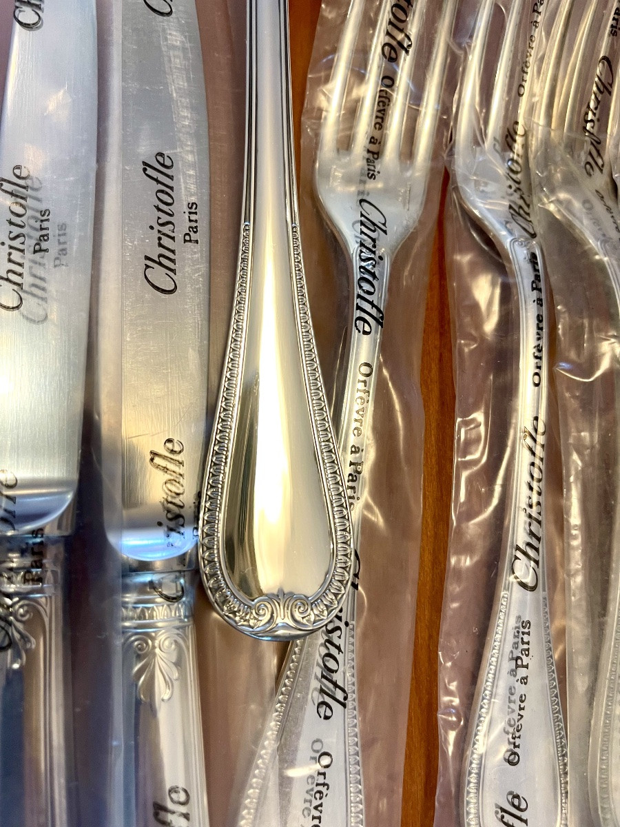 Christofle Malmaison, 49-piece Cutlery Set, New In Blister Pack -photo-5