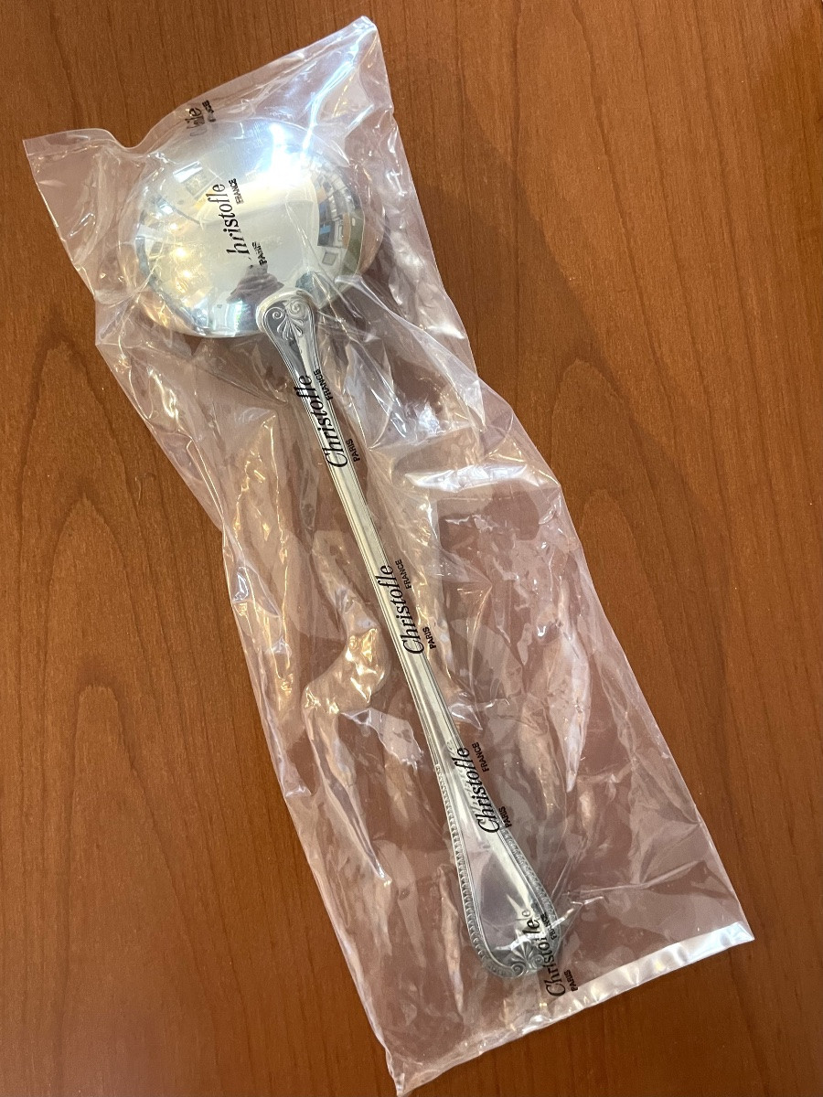 Christofle Malmaison Service Ladle New Blister Pack -photo-1