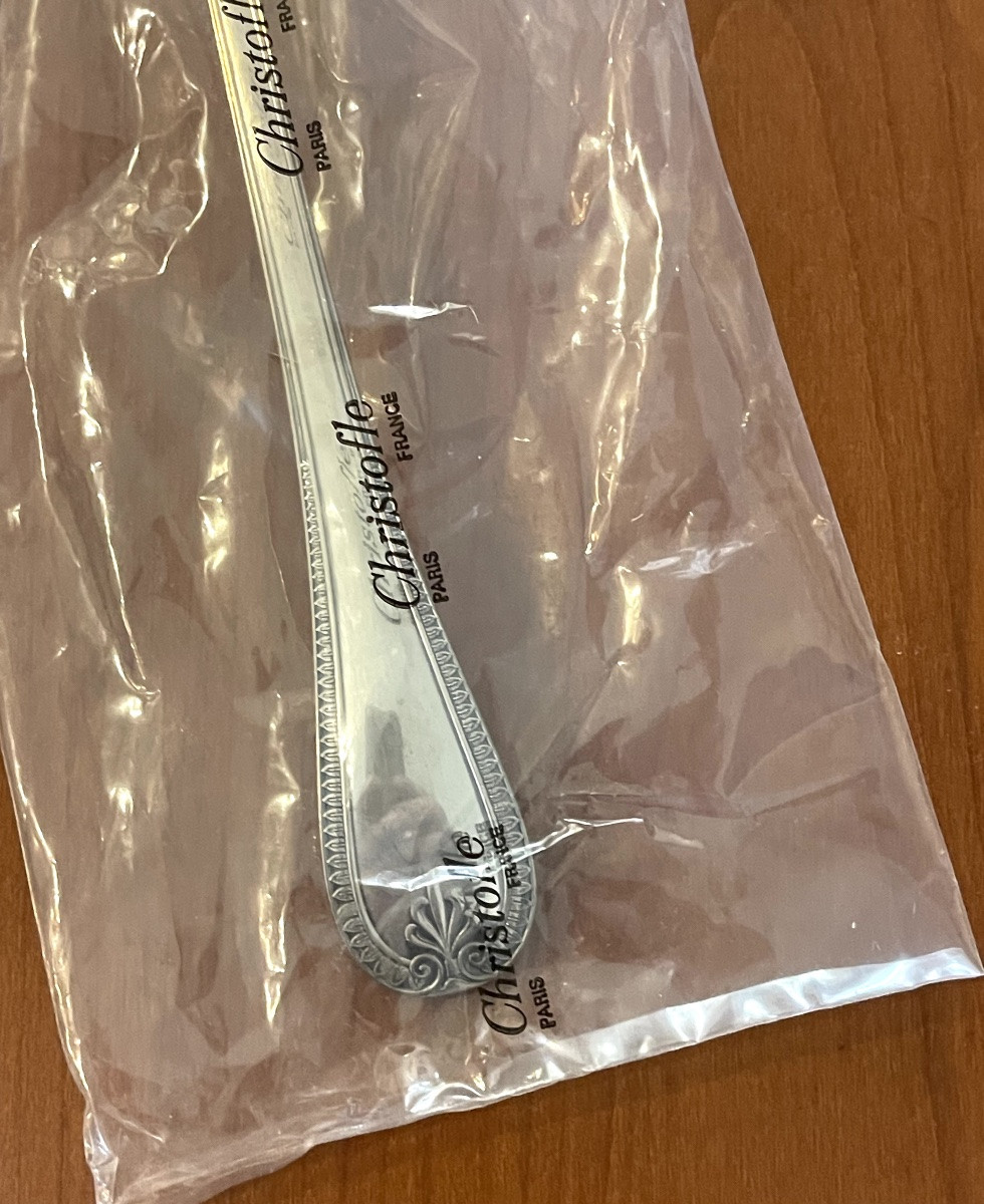 Christofle Malmaison Service Ladle New Blister Pack -photo-2