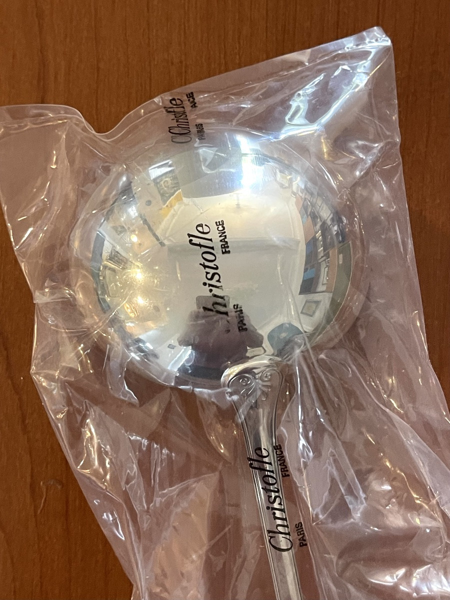 Christofle Malmaison Service Ladle New Blister Pack -photo-3