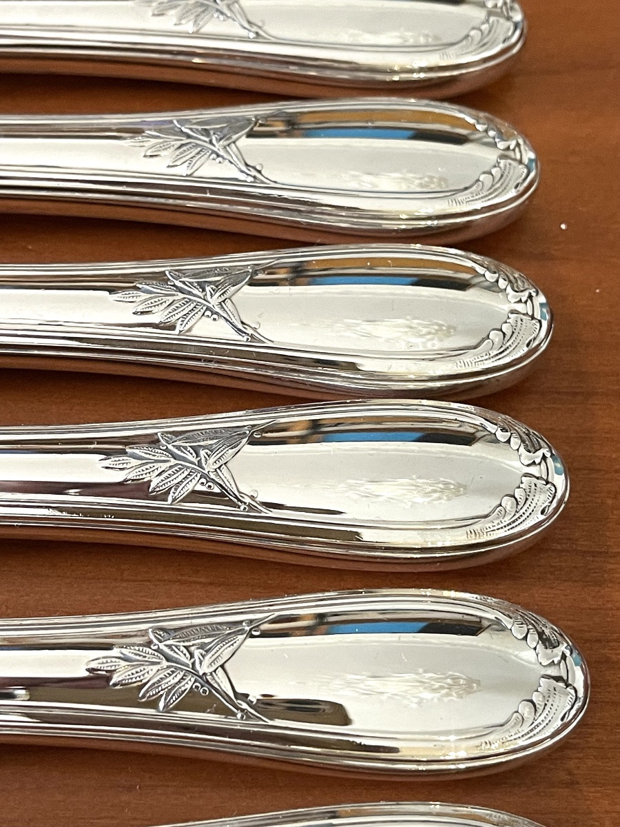 Ercuis Laurels 72-piece Cutlery Set In Excellent Condition-photo-3