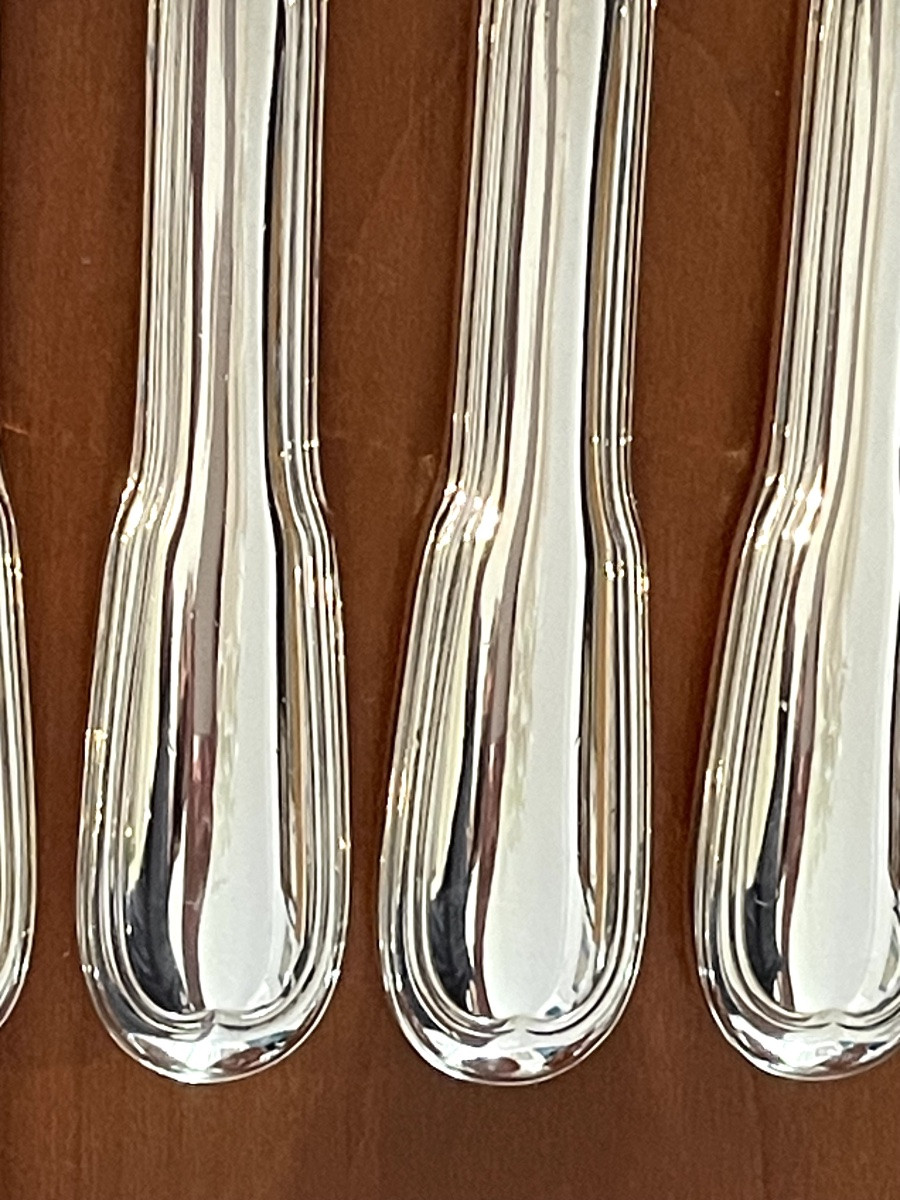 Christofle Chinon 12 Recent 24.5 Cm Table Knives -photo-4