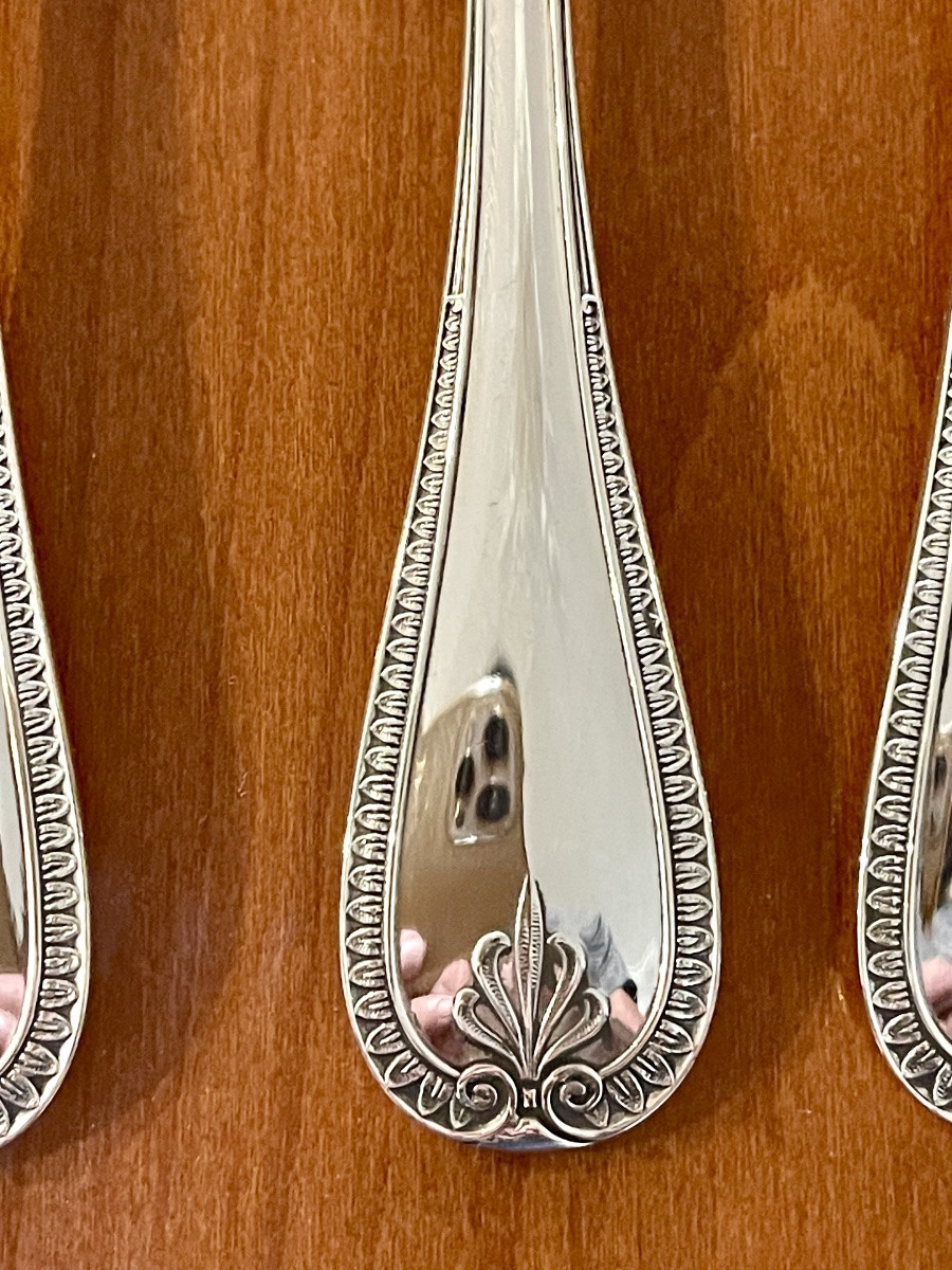 Christofle Malmaison, 24-piece Fish Cutlery Set, Near New Condition -photo-6