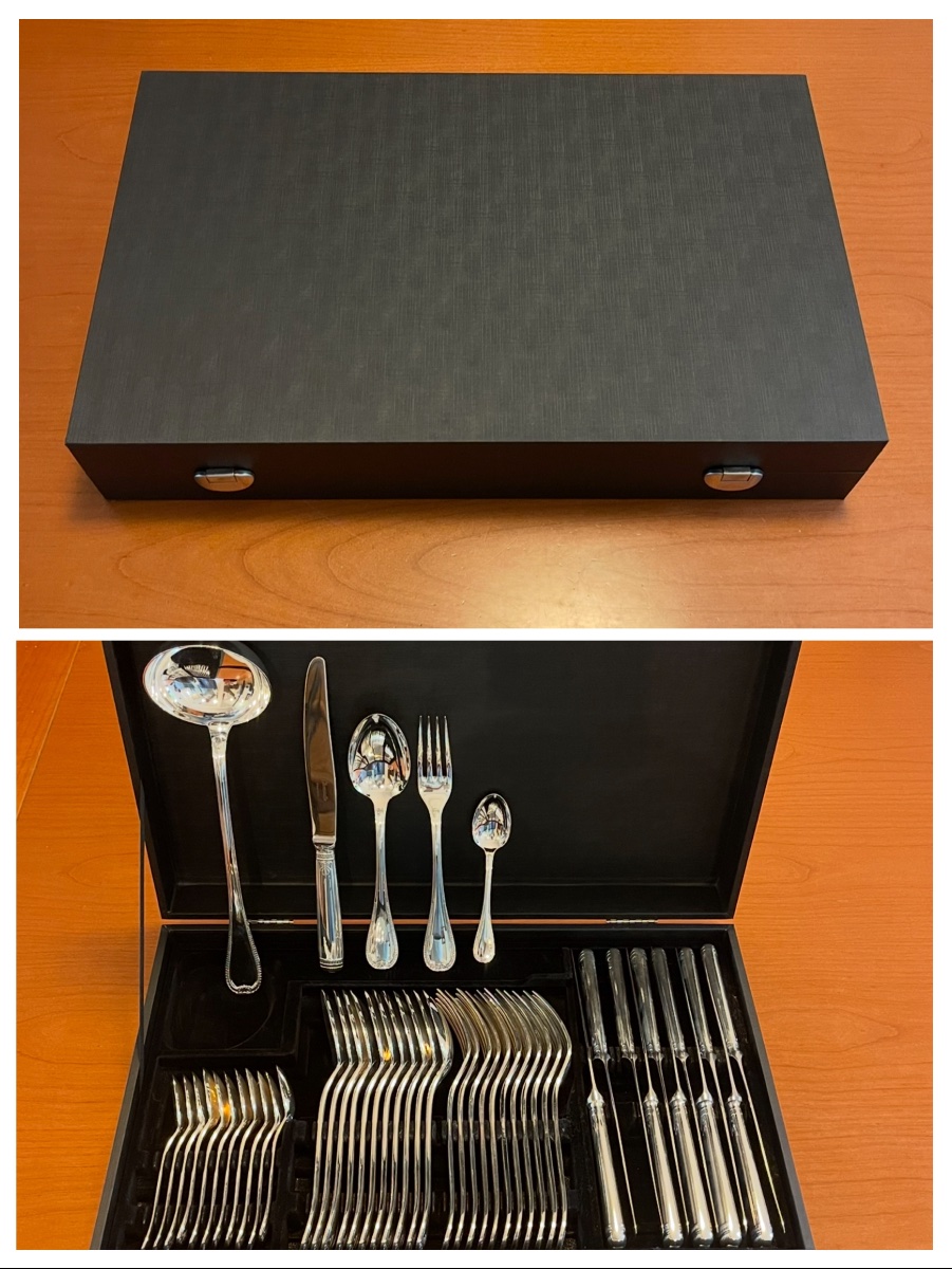 Christofle Malmaison 49-piece Cutlery Set, New Condition -photo-2