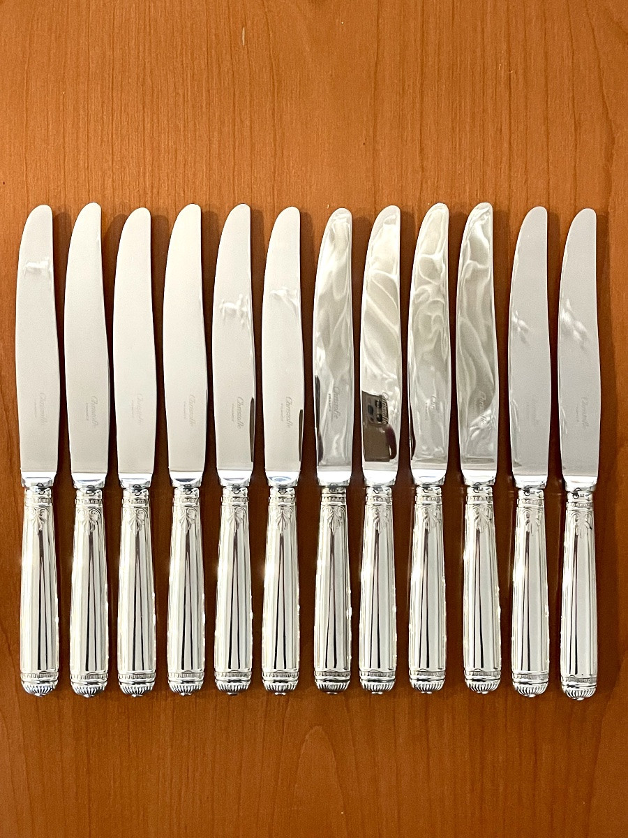 Christofle Malmaison 49-piece Cutlery Set, New Condition -photo-4