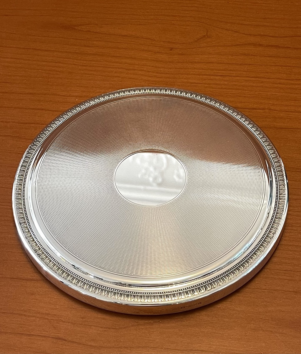 Christofle malmaison ,dessous de plat diamètre 24 cm -photo-2