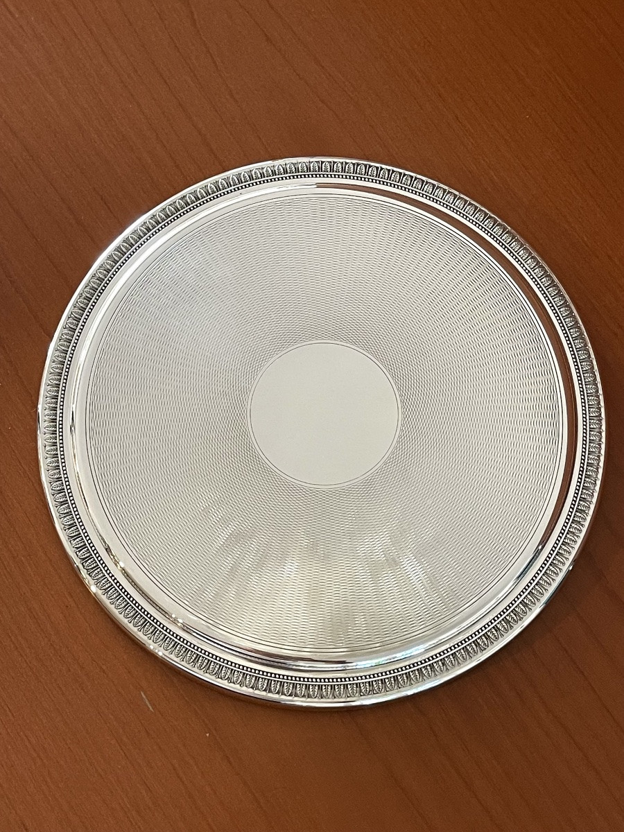 Christofle malmaison ,dessous de plat diamètre 24 cm -photo-4