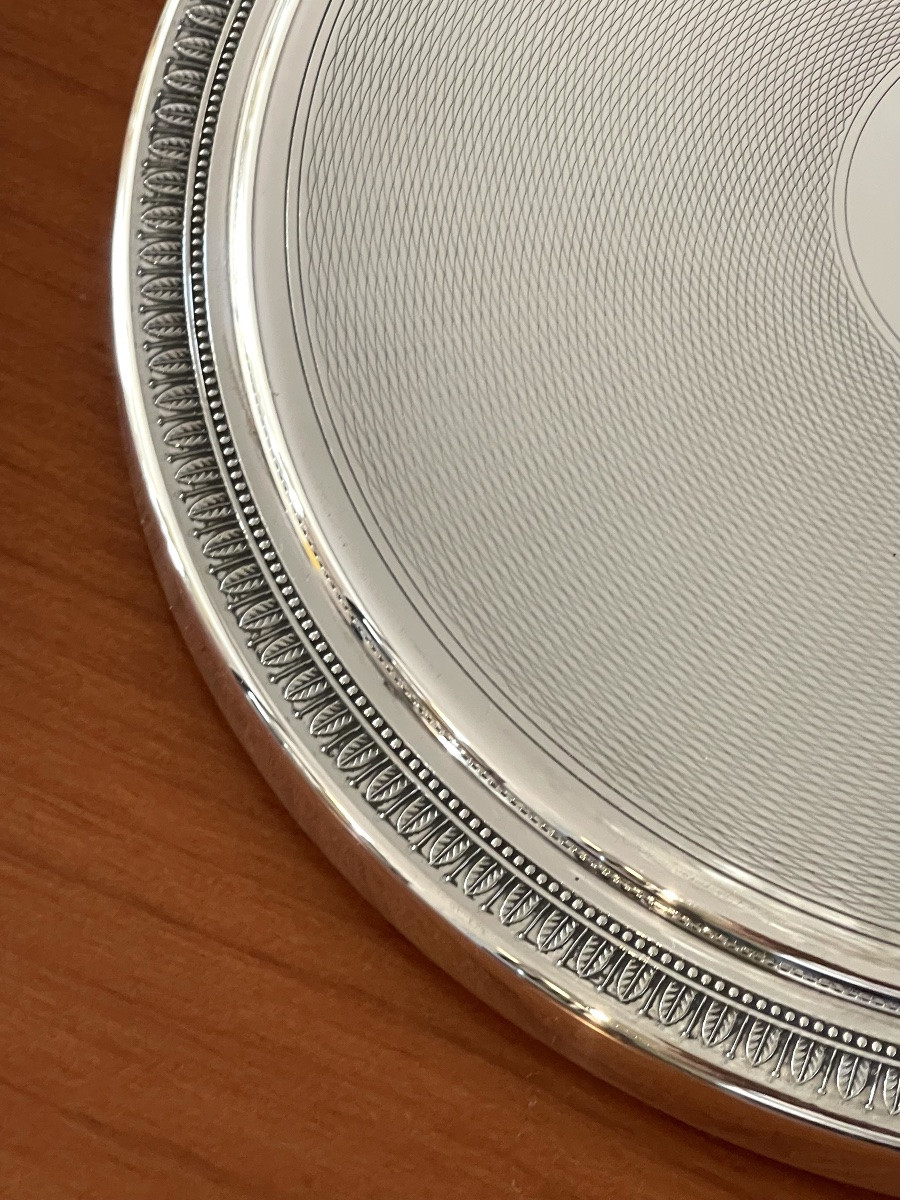 Christofle malmaison ,dessous de plat diamètre 24 cm -photo-2