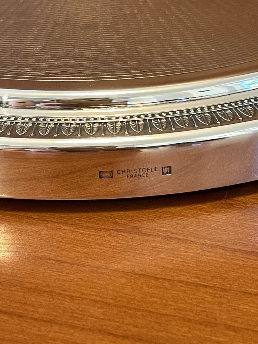 Christofle malmaison ,dessous de plat diamètre 24 cm -photo-3