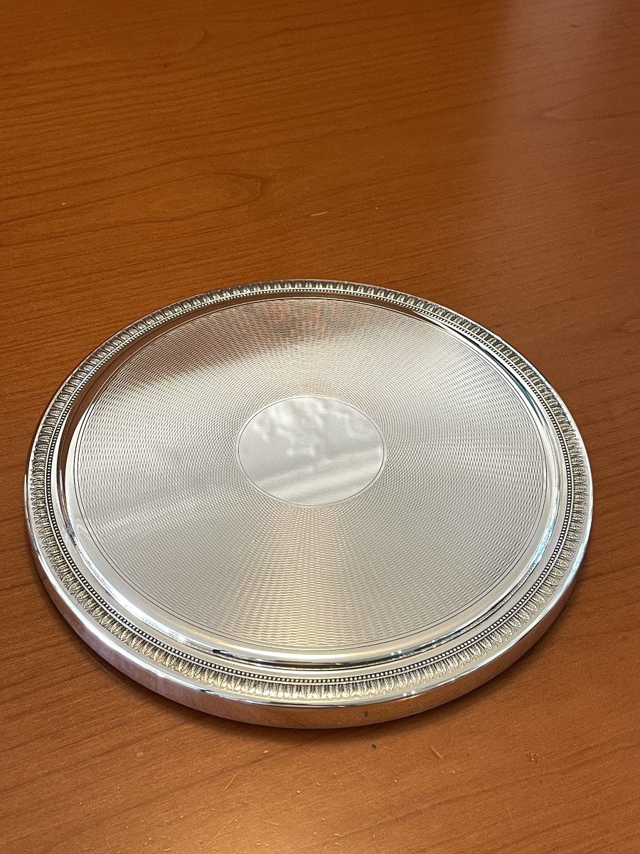 Christofle malmaison ,dessous de plat diamètre 24 cm -photo-4