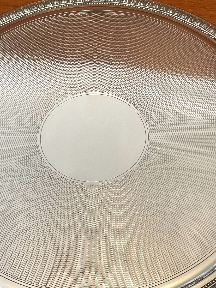 Christofle malmaison ,dessous de plat diamètre 24 cm -photo-5