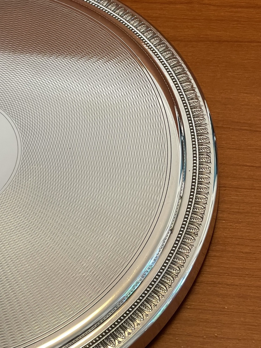 Christofle malmaison ,dessous de plat diamètre 24 cm -photo-6