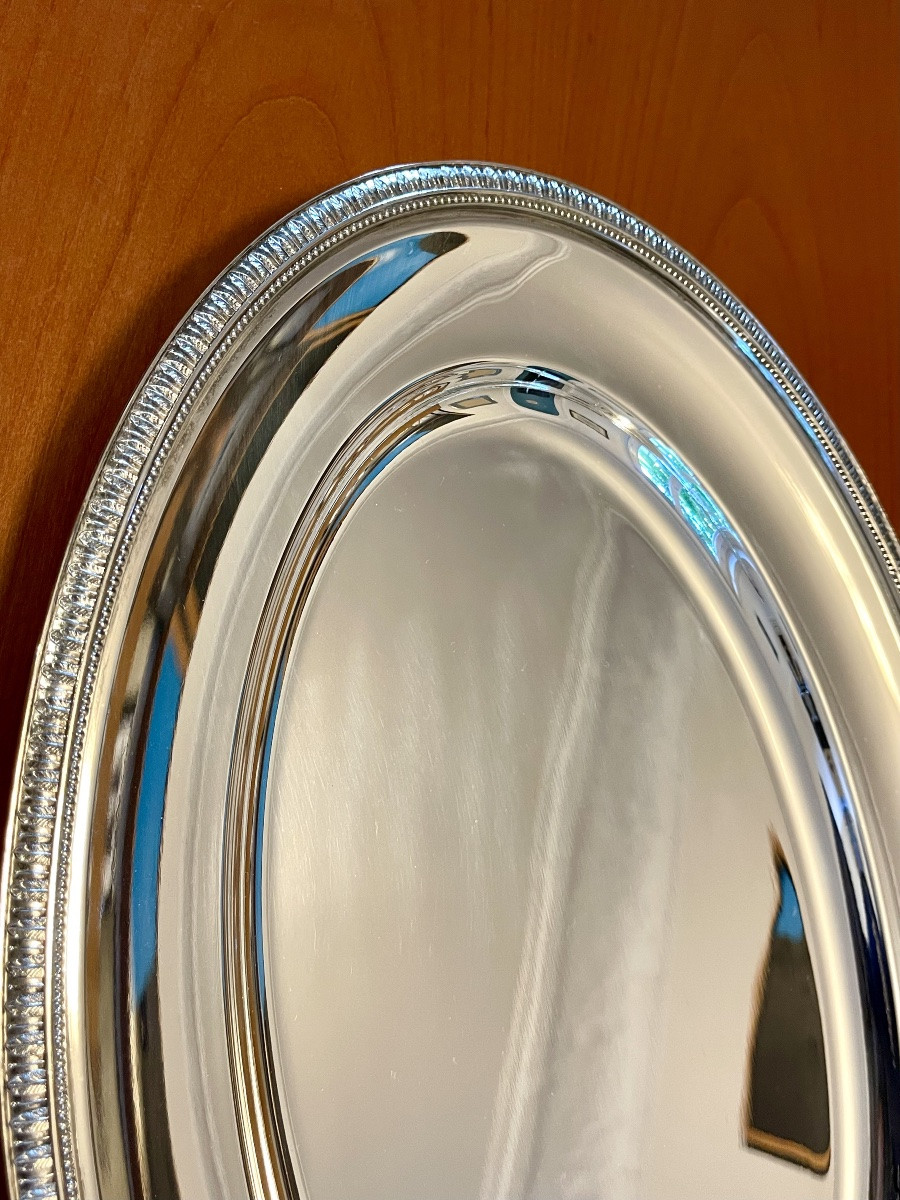 Christofle malmaison , grand plat 45 x 31,5 cm très bon état -photo-4