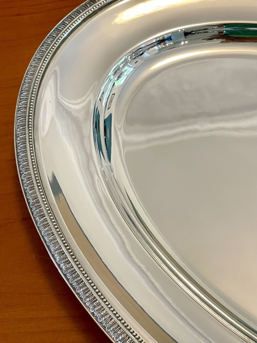 Christofle malmaison , grand plat 45 x 31,5 cm très bon état -photo-3