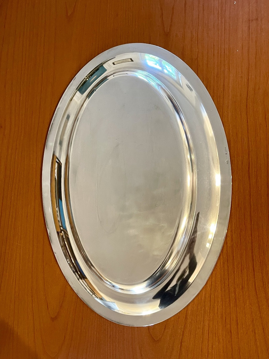 Christofle malmaison , grand plat 45 x 31,5 cm très bon état -photo-5