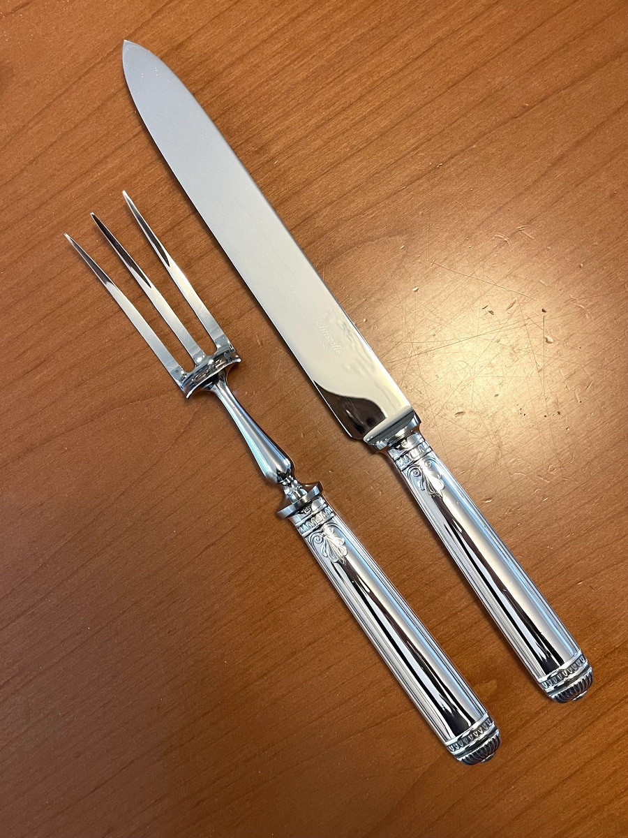 Christofle Malmaison, Carving Set, Stew -photo-5