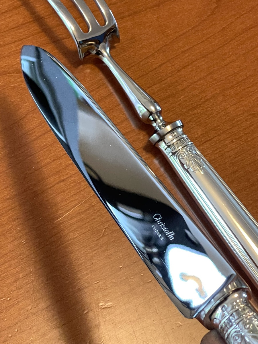 Christofle Malmaison, Carving Set, Stew -photo-6
